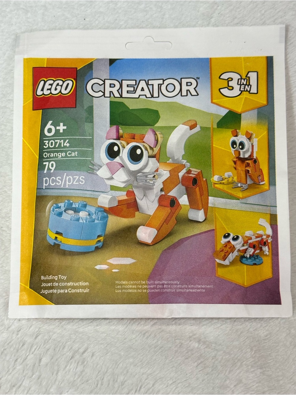 LEGO Creator 3-in-1 Orange Cat 30714 Polybag Set 79 Pcs